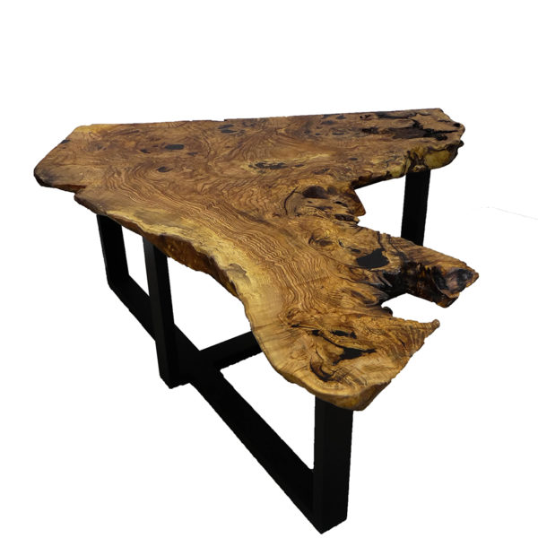 table basse sur-mesure bois résine